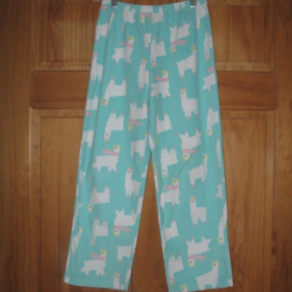 5/$20 Girls Carter's Fleece Llama Pajama Pants